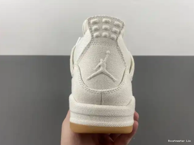 Bmlin Air 4 Jordan x AO2571-100 Levi's 'White' 0601